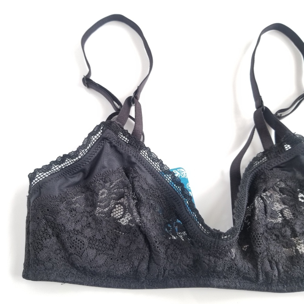 new Free People Mystic Lace Black Bra - Picture 3 of 8